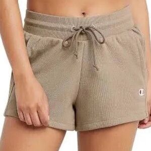 Champion Women's Reverse Weave Tan Sweat Shorts Urban Outfitters Exclusive